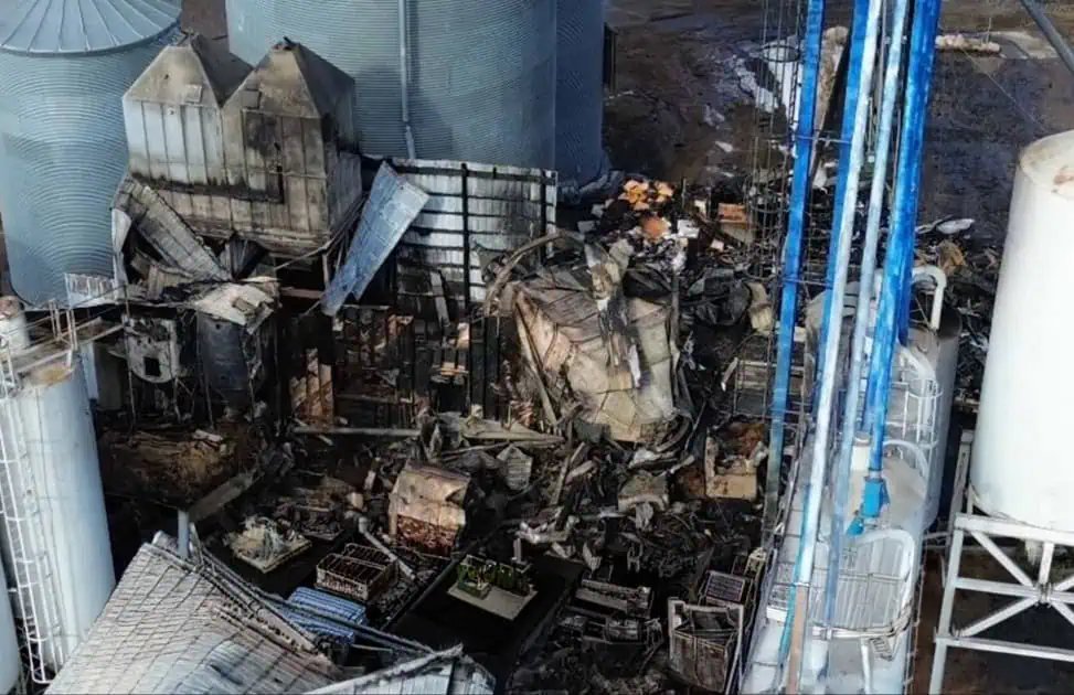 Holdingford Feed Mill fire
