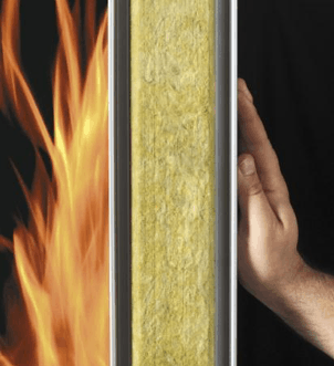 hand feeling fire heat of fire on opposite side of a wall.