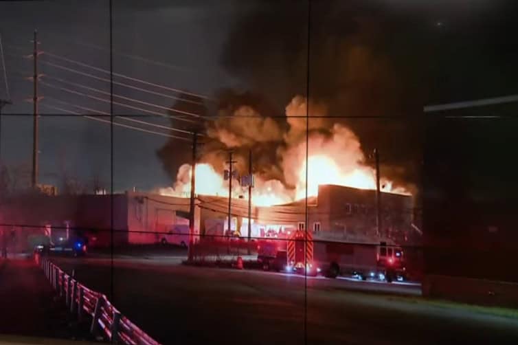 Cleveland laundry company fire