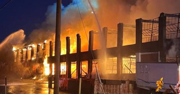 Large Blaze at Lancaster PA Antique Warehouse