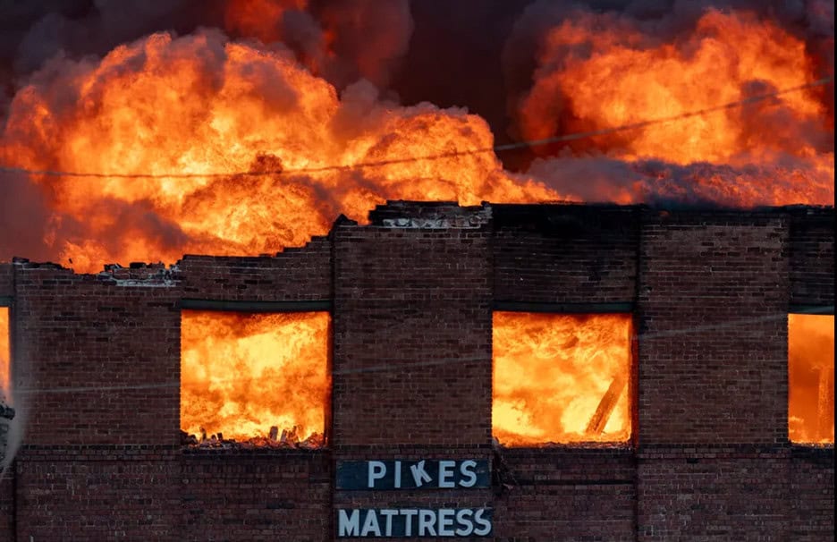 Large Fire Erupts